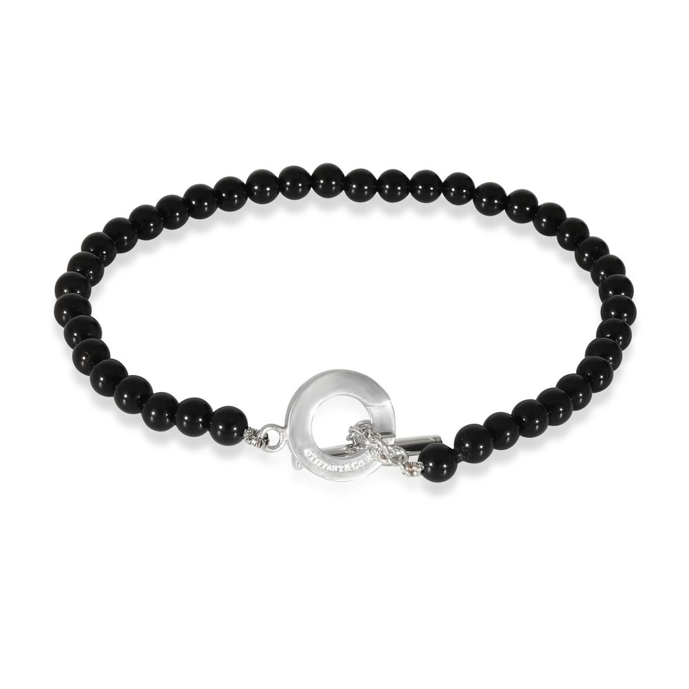 Tiffany & Co. Tiffany Onyx Beads Bracelet In Sterling Silver